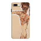 Self Portrait - Egon Schiele Naked Iphone Case, 8 Plus / Matte, Phone Case Nude Figure Art