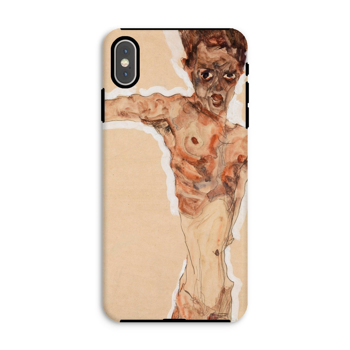 Self Portrait - Egon Schiele Naked Iphone Case, Xs Max / Matte, Phone Case Egon Schiele Artwork