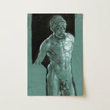 Self Portrait as a Nude - Albrecht Durer Art Print / Canvas, 12x18’’ / 31x46cm / Unframed / no Border, Posters Prints & Visual Artwork,