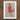 Red Beige Abstract Art Print White Frame Schiele Twists, Raw Silhouette