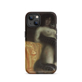 Sensuality - Franz Von Stuck Iphone Case, 13 / Matte, Black Iphone 14 Case Painting Nude Woman Snake