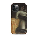 Sensuality - Franz Von Stuck Phone Case Iphone 12 Pro Max / Matte Iphone Case Painting Nude Woman Snake Franz Stuck, Case, Shadowed