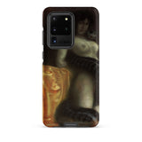 Sensuality - Franz Von Stuck Samsung Case, Galaxy S20 Ultra / Matte, Smartphone Case Painting Nude Woman Snake
