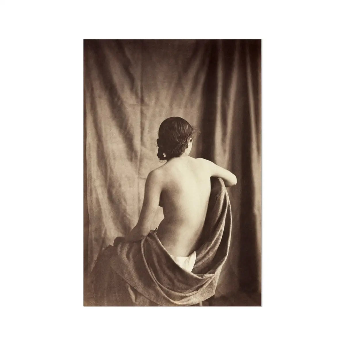 Nude Study - Jean Louis Marie Eugene Durieu Art Print 24’’x36’’ Posters Prints & Visual Artwork