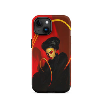 Serafina - Lesbian Witch Iphone Case, 15 / Matte, Red Black Phone Case Portrait