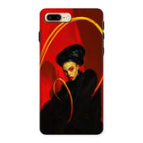 Serafina - Lesbian Witch Iphone Case, 8 Plus / Matte, Phone Case Stylized Portrait Person Dramatic Red Yellow