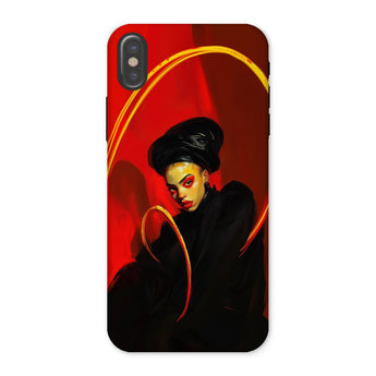 Serafina - Lesbian Witch Iphone Case, x / Matte, Phone Case Stylized Portrait Woman Dramatic Lighting Curved
