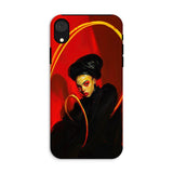 Serafina - Lesbian Witch Iphone Case, Xr / Matte, Phone Case Stylized Portrait Person Dramatic Red Yellow