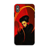 Serafina - Lesbian Witch Iphone Case, Xs Max / Matte, Phone Case Stylized Portrait Person Dramatic Red Black