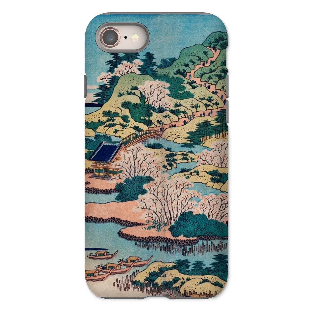Sesshu Ajigawaguchi Tenposan - Art Phone Case - Hokusai - Iphone 8 / Matte - Mobile Phone Cases - Aesthetic Art