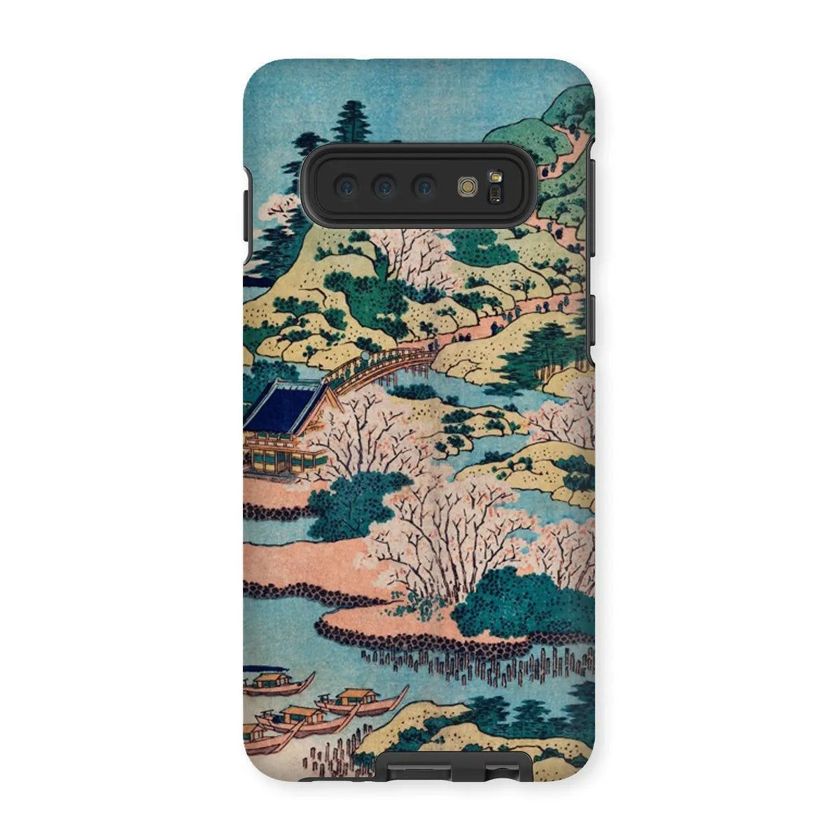 Sesshu Ajigawaguchi Tenposan - Art Phone Case - Hokusai - Samsung Galaxy S10 / Matte - Mobile Phone Cases - Aesthetic
