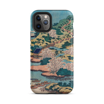 Sesshu Ajigawaguchi Tenposan - Hokusai Ukiyo-e Iphone Case, 11 Pro / Matte, Japanese Landscape Phone Case