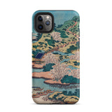 Sesshu Ajigawaguchi Tenposan - Hokusai Ukiyo-e Iphone Case, 11 Pro Max / Matte, Phone Case Japanese Landscape Art