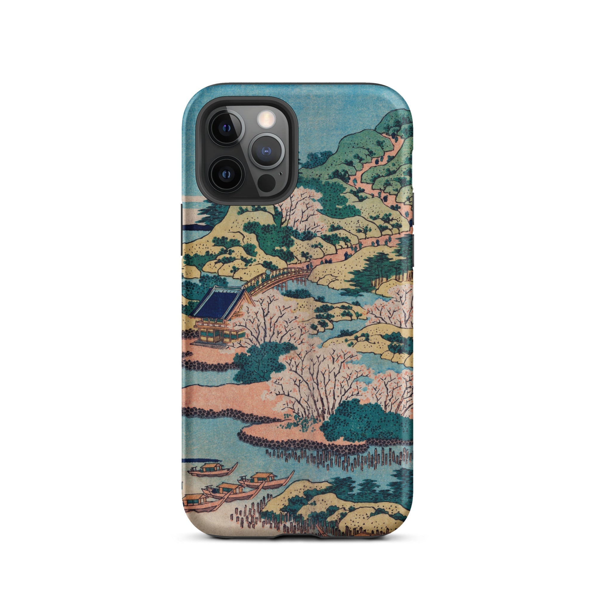 Sesshu Ajigawaguchi Tenposan Hokusai Ukiyo e Iphone Case, 12 Pro / Matte, Japanese Art Phone Case
