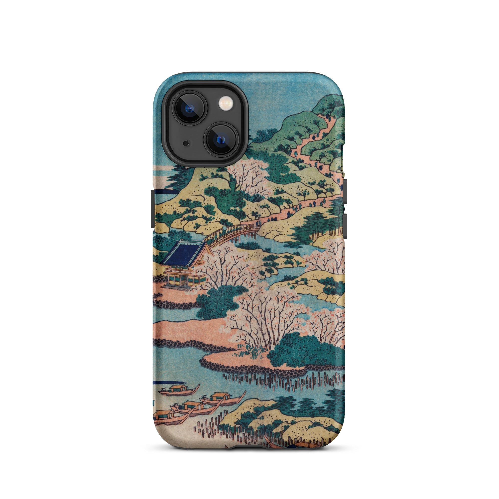 Sesshu Ajigawaguchi Tenposan Hokusai Ukiyo e Iphone Case, 13 / Matte, Japanese Landscape Phone Case