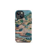 Sesshu Ajigawaguchi Tenposan - Hokusai Ukiyo-e Iphone Case, 13 Mini / Matte, Japanese Landscape Phone Case