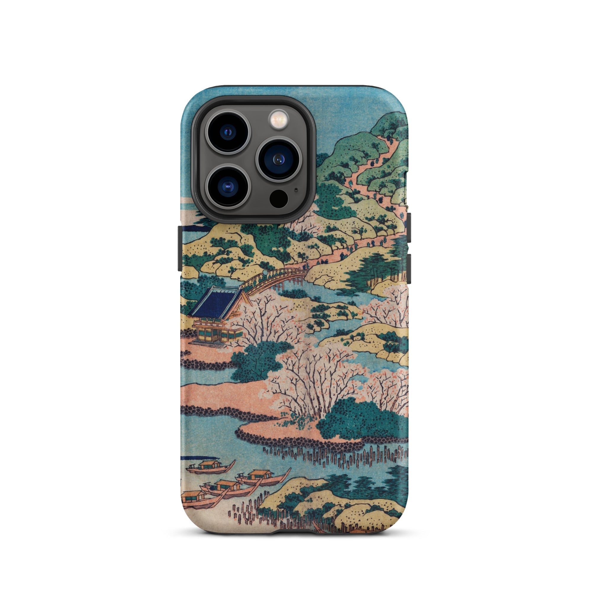 Sesshu Ajigawaguchi Tenposan Hokusai Ukiyo e Iphone Case, 13 Pro / Matte, Japanese Art Phone Case