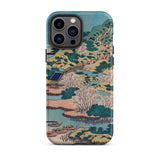 Sesshu Ajigawaguchi Tenposan - Hokusai Ukiyo-e Iphone Case, 13 Pro Max / Matte, Phone Case Japanese Landscape Print