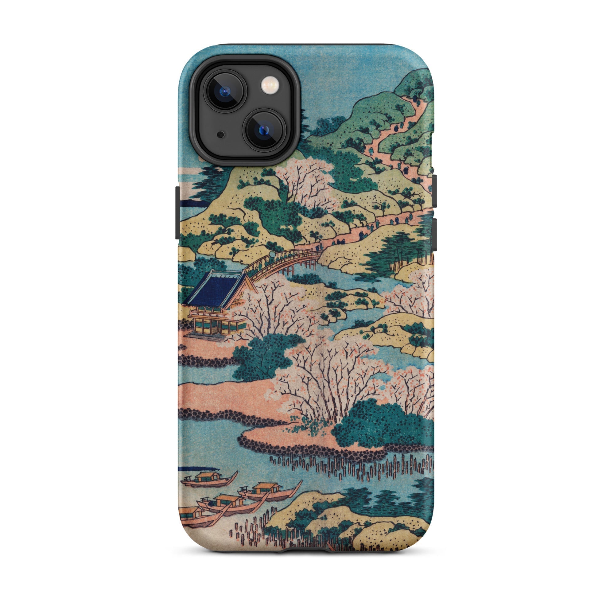 Sesshu Ajigawaguchi Tenposan Hokusai Ukiyo e Iphone Case, 14 Plus / Matte, Artistic Iphone Case