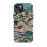 Sesshu Ajigawaguchi Tenposan - Hokusai Ukiyo-e Iphone Case, 14 Plus / Matte, Artistic Iphone Case