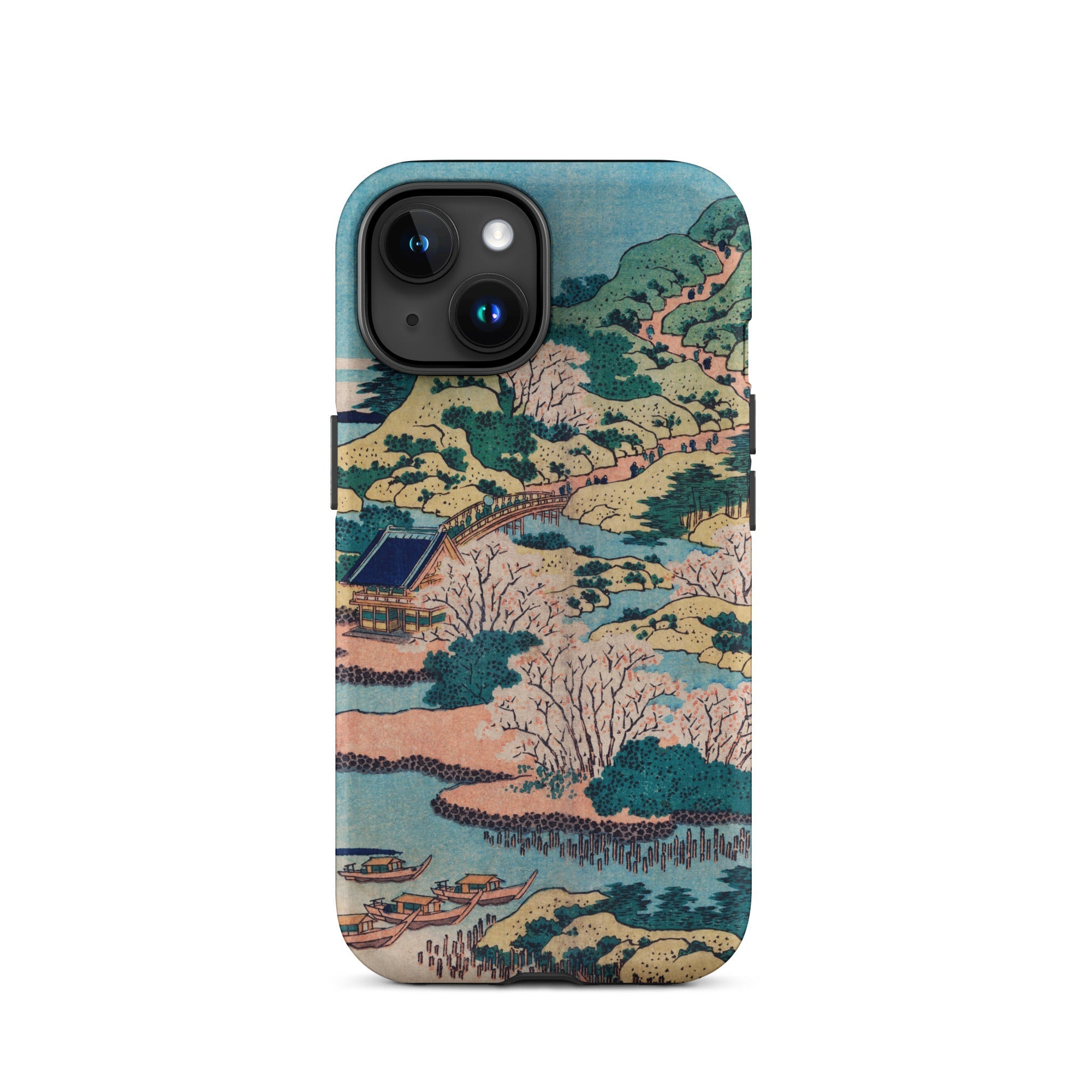 Sesshu Ajigawaguchi Tenposan Hokusai Ukiyo e Iphone Case, 15 / Matte, Japanese Landscape Phone Case