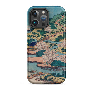 Sesshu Ajigawaguchi Tenposan - Hokusai Ukiyo-e Iphone Case, 16 Pro Max / Matte, Japanese Art Phone Case