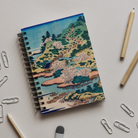 Sesshu Ajigawaguchi Tenposan - Hokusai Ukiyo-e Notebook Notebooks & Notepads