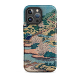 Sesshu Ajigawaguchi Tenposan - Hokusai Ukiyo-e Phone Case Iphone 16 Pro Max / Matte Japanese Art, Hokusai’s, Unfurls Mobile Cases