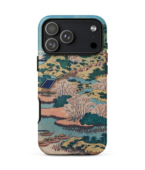 Iphone 17 Pro Max / Matte Sesshu Ajigawaguchi Tenposan - Hokusai Ukiyo-e Phone Case, Hokusai’s, Unfurls