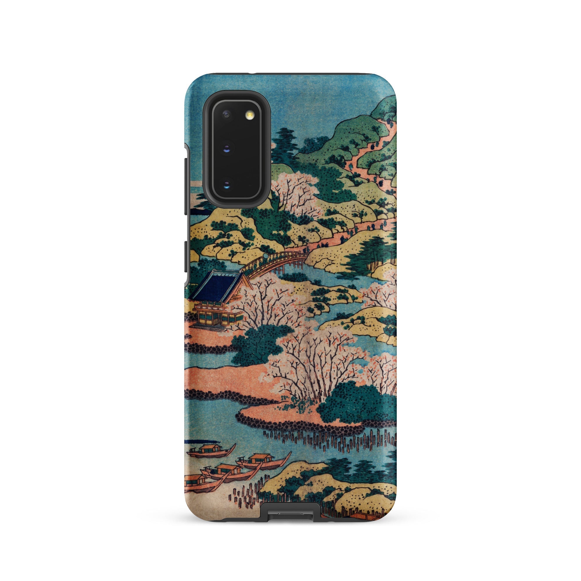 Sesshu Ajigawaguchi Tenposan Hokusai Ukiyo e Samsung Case, Galaxy S20 / Matte, Smartphone Case Japanese Woodblock Print Landscape