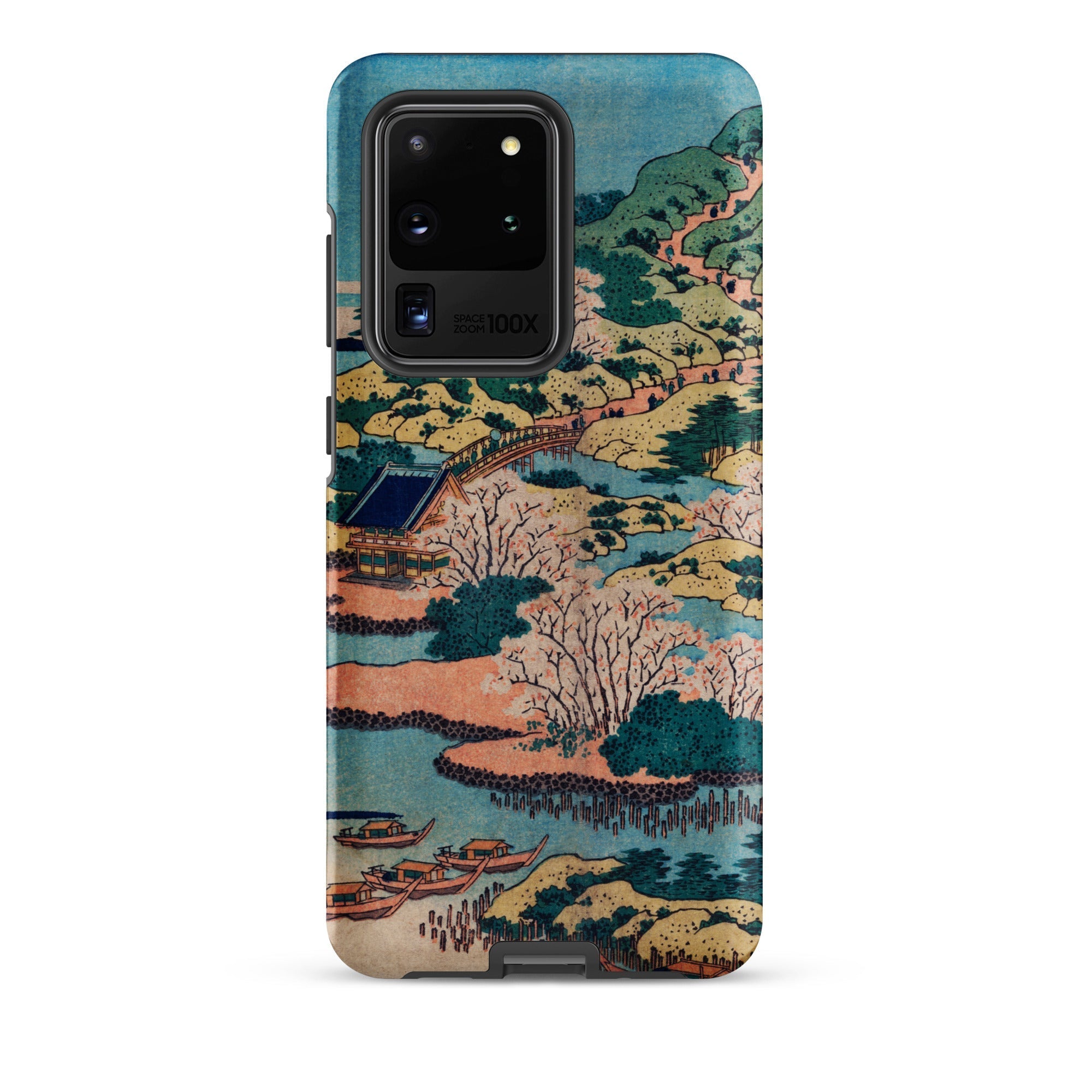 Sesshu Ajigawaguchi Tenposan Hokusai Ukiyo e Samsung Case, Galaxy S20 Ultra / Matte, Smartphone Case Japanese Woodblock Print Landscape