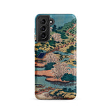 Sesshu Ajigawaguchi Tenposan - Hokusai Ukiyo-e Samsung Case, Galaxy S21 / Matte, Phone Case Traditional Japanese Landscape Painting
