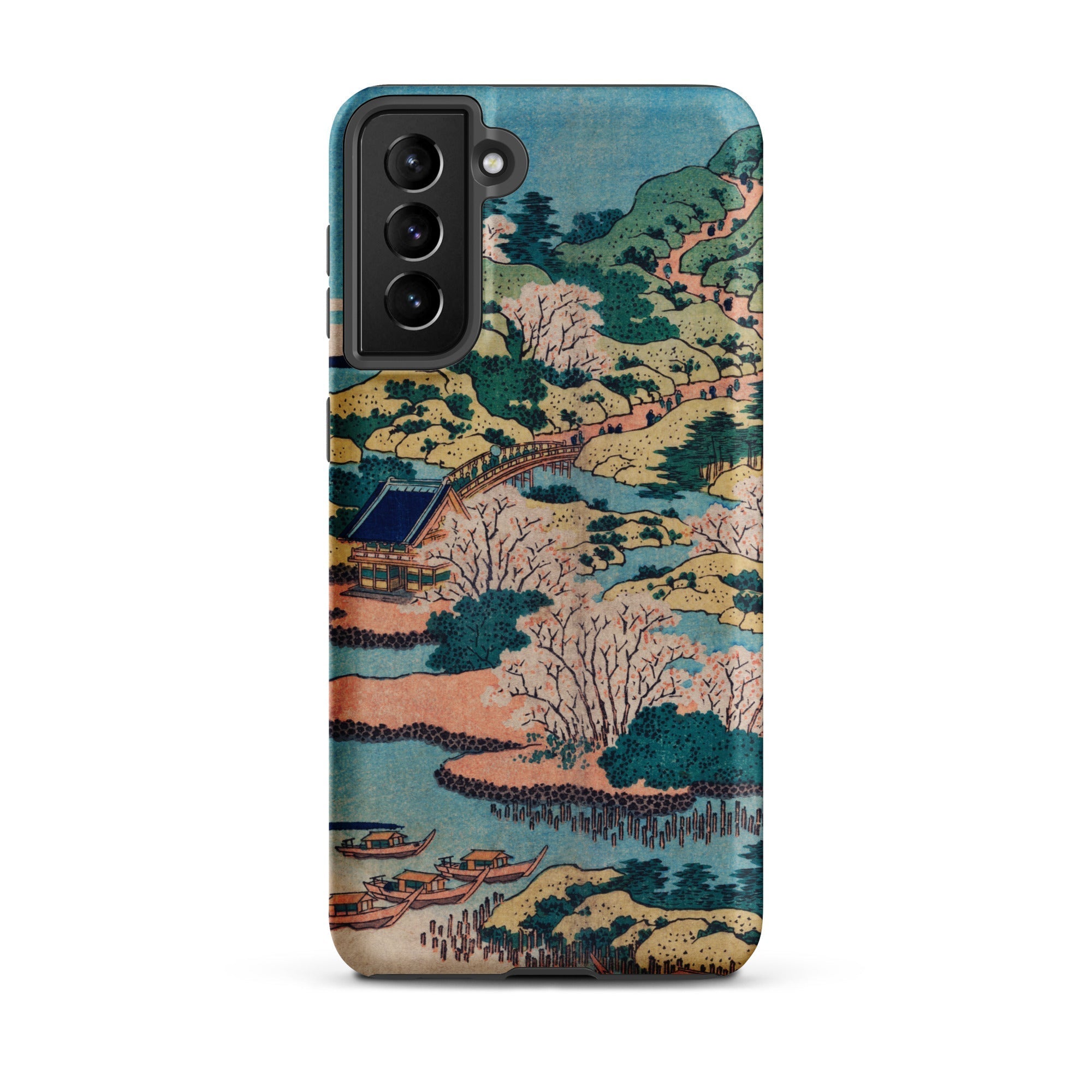 Sesshu Ajigawaguchi Tenposan Hokusai Ukiyo e Samsung Case, Galaxy S21 Plus / Matte, Phone Case Traditional Japanese Landscape Painting