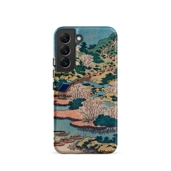 Sesshu Ajigawaguchi Tenposan - Hokusai Ukiyo-e Samsung Case, Galaxy S22 / Matte, Smartphone Case Japanese Landscape Art Print