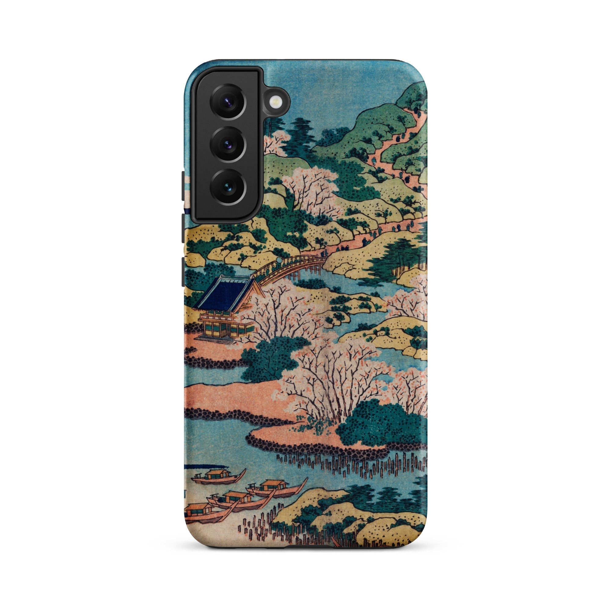 Sesshu Ajigawaguchi Tenposan Hokusai Ukiyo e Samsung Case, Galaxy S22 Plus / Matte, Phone Case Traditional Japanese Landscape Painting