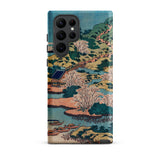 Sesshu Ajigawaguchi Tenposan - Hokusai Ukiyo-e Samsung Case, Galaxy S22 Ultra / Matte, Smartphone Case Edo Period Japanese Landscape