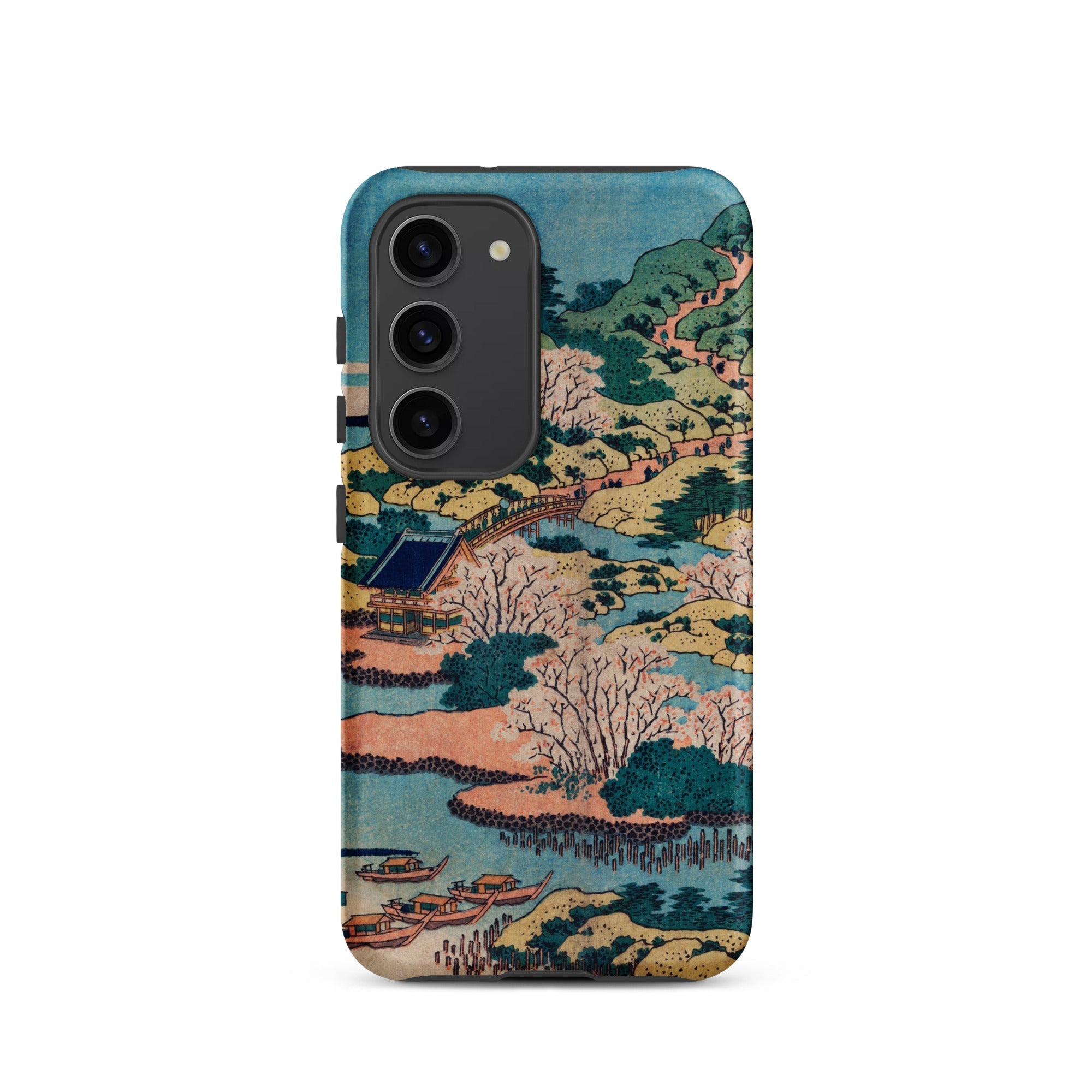 Sesshu Ajigawaguchi Tenposan Hokusai Ukiyo e Samsung Case, Galaxy S23 / Matte, Smartphone Case Traditional Japanese Landscape Painting