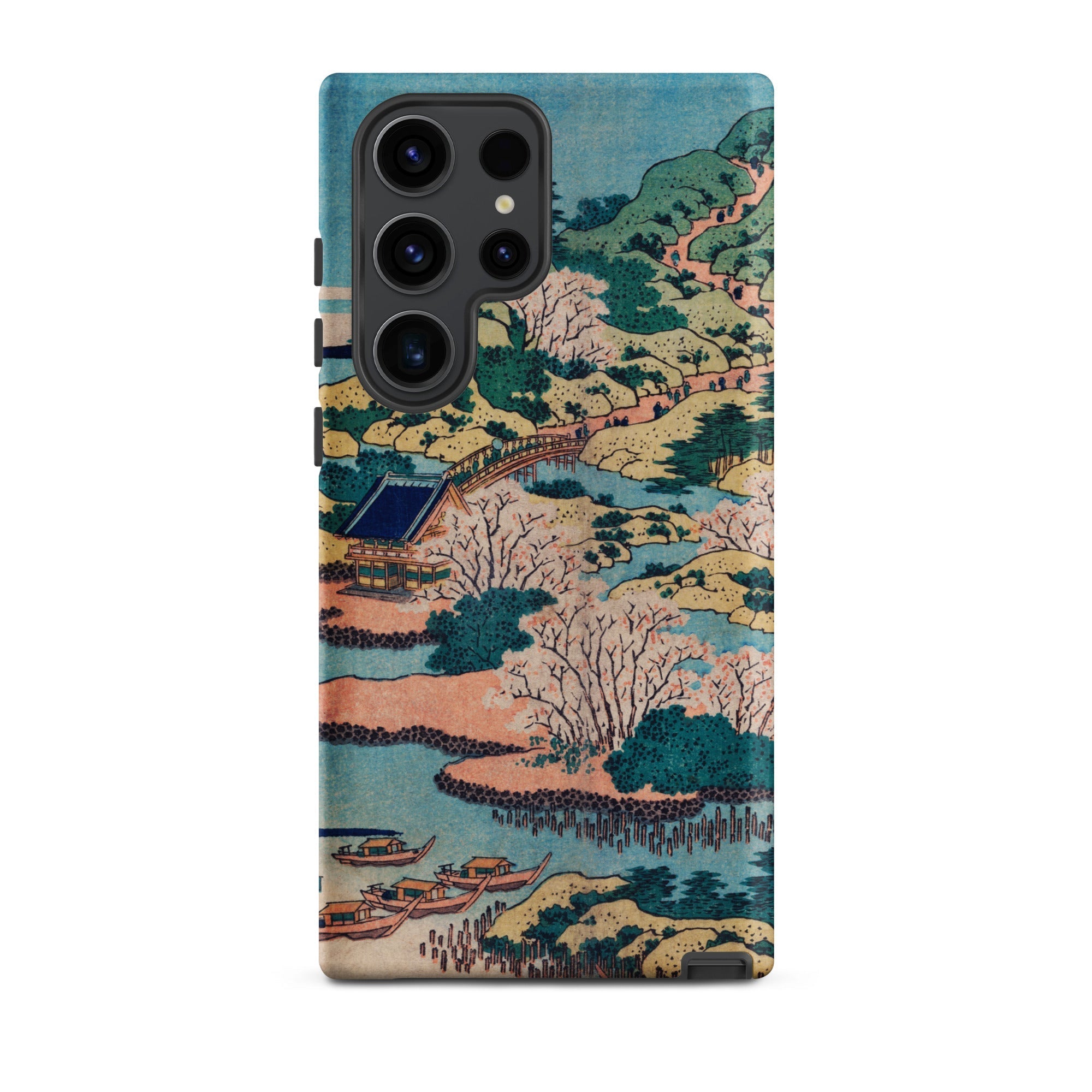 Sesshu Ajigawaguchi Tenposan Hokusai Ukiyo e Samsung Case, Galaxy S23 Ultra / Matte, Smartphone Case Traditional Japanese Landscape Painting