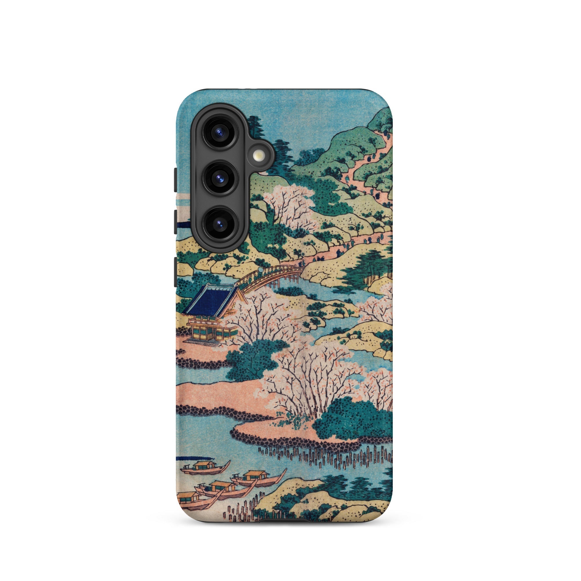 Sesshu Ajigawaguchi Tenposan Hokusai Ukiyo e Samsung Case, Galaxy S24 / Matte, Smartphone Case Traditional Japanese Landscape Painting