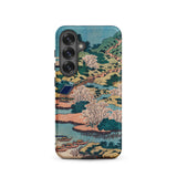 Sesshu Ajigawaguchi Tenposan - Hokusai Ukiyo-e Samsung Case, Galaxy S25 / Matte, Smartphone Case Traditional Japanese Landscape Print