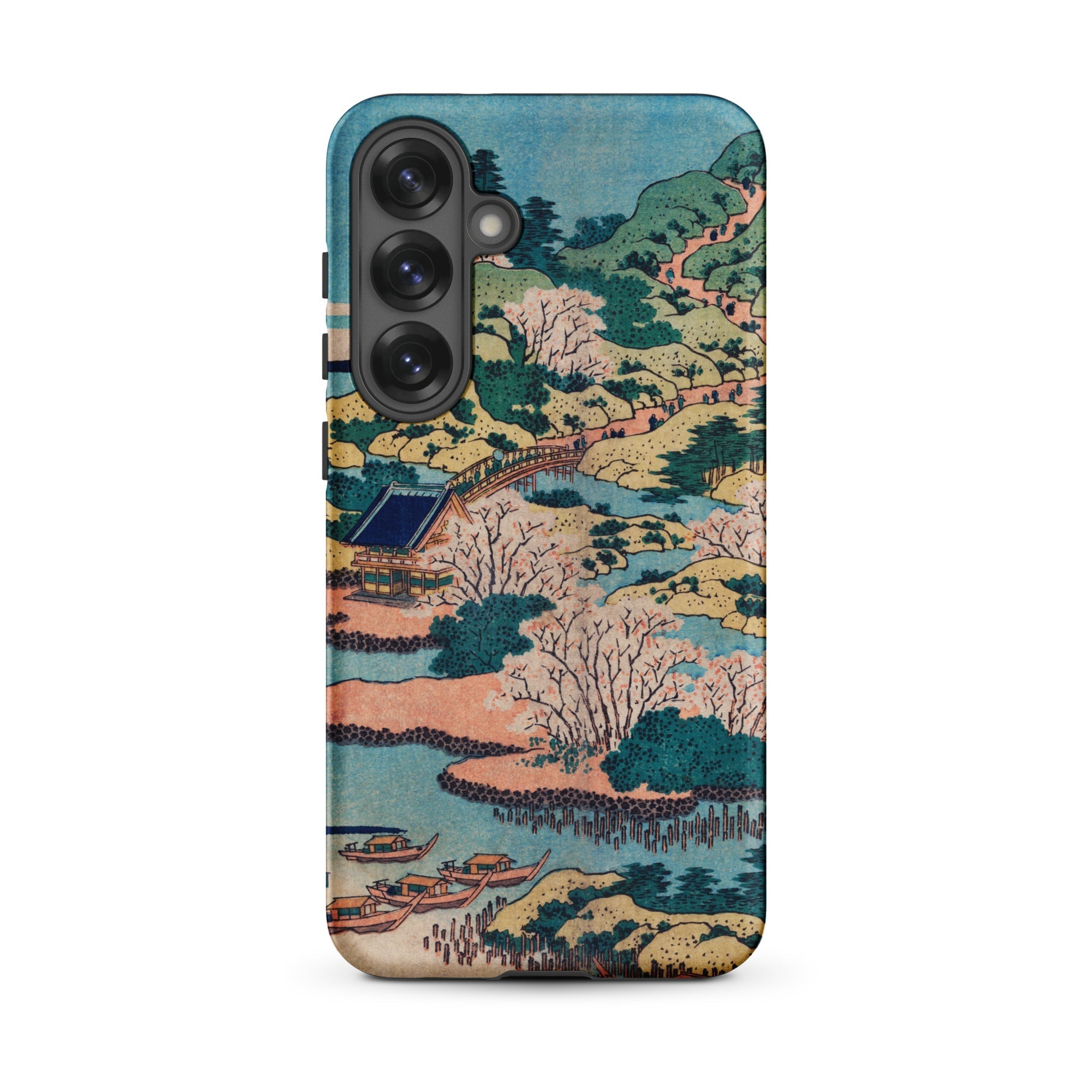 Sesshu Ajigawaguchi Tenposan Hokusai Ukiyo e Samsung Case, Galaxy S25 Plus / Matte, Smartphone Case Traditional Japanese Landscape Art Print