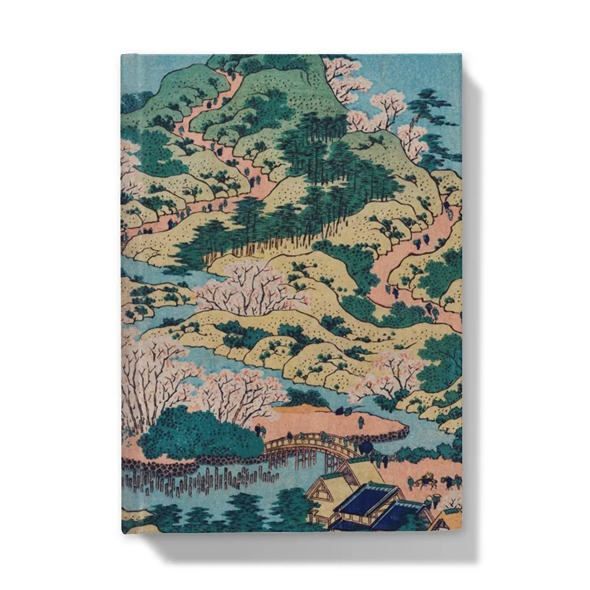 Sesshu Ajigawaguchi Tenposan By Katsushika Hokusai Hardback Journal - 5’x7’ / Lined - Notebooks & Notepads