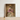 Framed Portrait Masked Ballerina Pink White Floral Costume Raspberry-pink Tulle Catches, Studio, Light, Figure Sits Crowned, Carved Prop