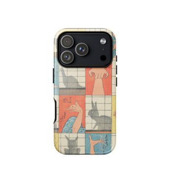 Shadow Figures - Utagawa Hiroshige Phone Case, Hiroshige’s Shadow Figures, Hiroshige Iphone Case, Traditional Shoji Screens