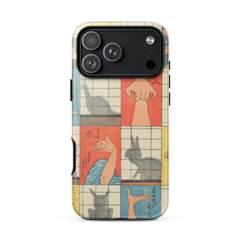 Shadow Figures - Utagawa Hiroshige Phone Case, Hiroshige’s Shadow Figures, Hiroshige Iphone Case, Traditional Shoji Screens