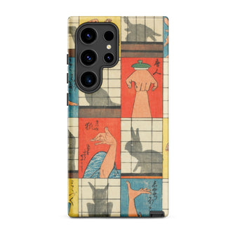 Shadow Figures - Utagawa Hiroshige Phone Case, Hiroshige’s Shadow Figures, Hiroshige Iphone Case, Traditional Shoji Screens