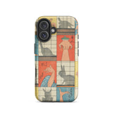 Shadow Figures - Utagawa Hiroshige Phone Case, Hiroshige’s Shadow Figures, Hiroshige Iphone Case, Traditional Shoji Screens