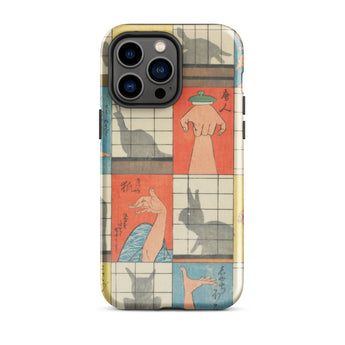 Shadow Figures - Utagawa Hiroshige Phone Case, Hiroshige’s Shadow Figures, Hiroshige Iphone Case, Traditional Shoji Screens