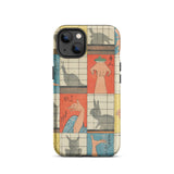 Shadow Figures - Utagawa Hiroshige Phone Case, Hiroshige’s Shadow Figures, Hiroshige Iphone Case, Traditional Shoji Screens