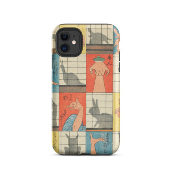 Shadow Figures - Utagawa Hiroshige Phone Case, Hiroshige’s Shadow Figures, Hiroshige Iphone Case, Traditional Shoji Screens
